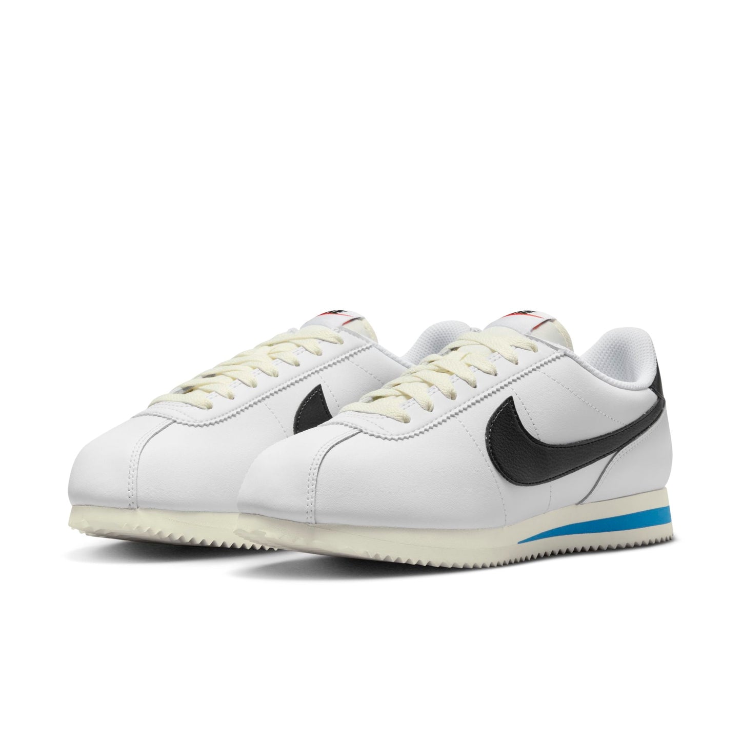 Nike Women's Cortez 'White Black Light Photo Blue' Sneakers