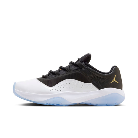 Air Jordan Men's Retro 11 Cmft Low 'Black White Gold' Sneakers