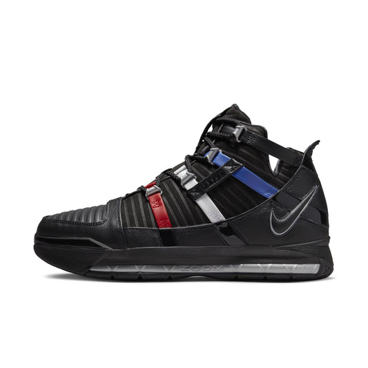 Nike Men's Lebron 3 'The Shop Black University Red 2022' Sneakers