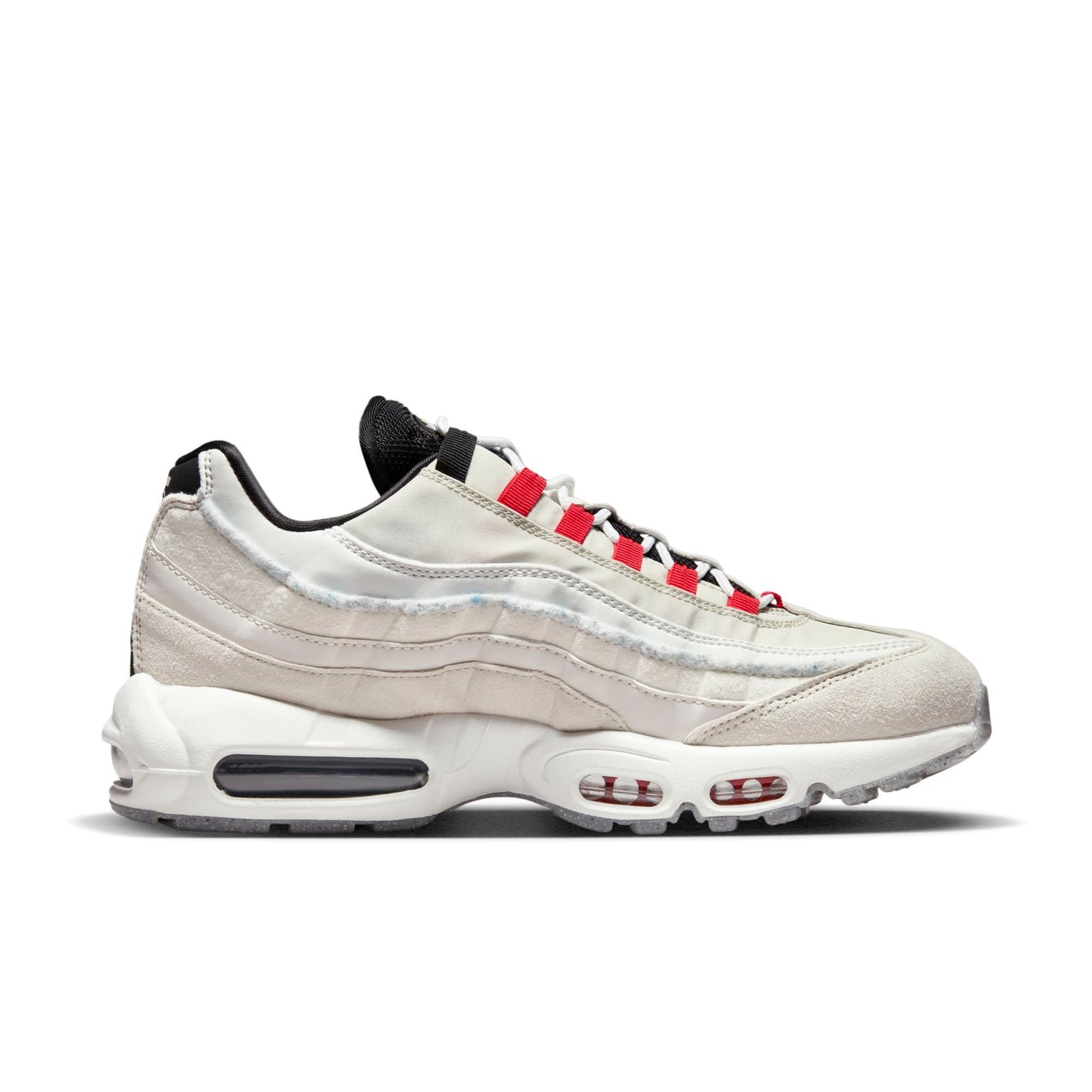 Nike Men's Air Max 95 'Light Bone Habanero Red' Sneakers