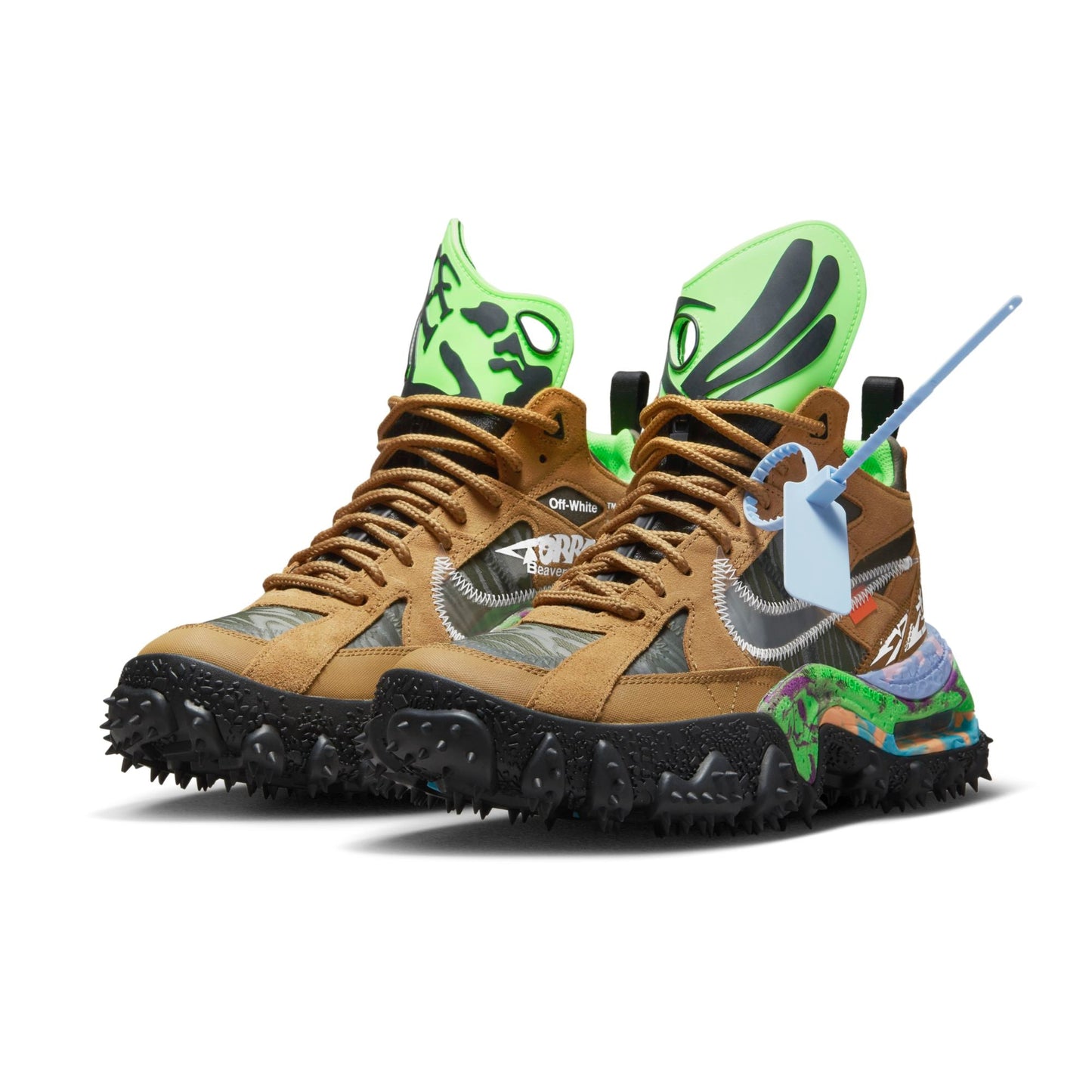 Nike Men's Air Terra Forma 'Off-White Wheat Green Strike' Sneakers