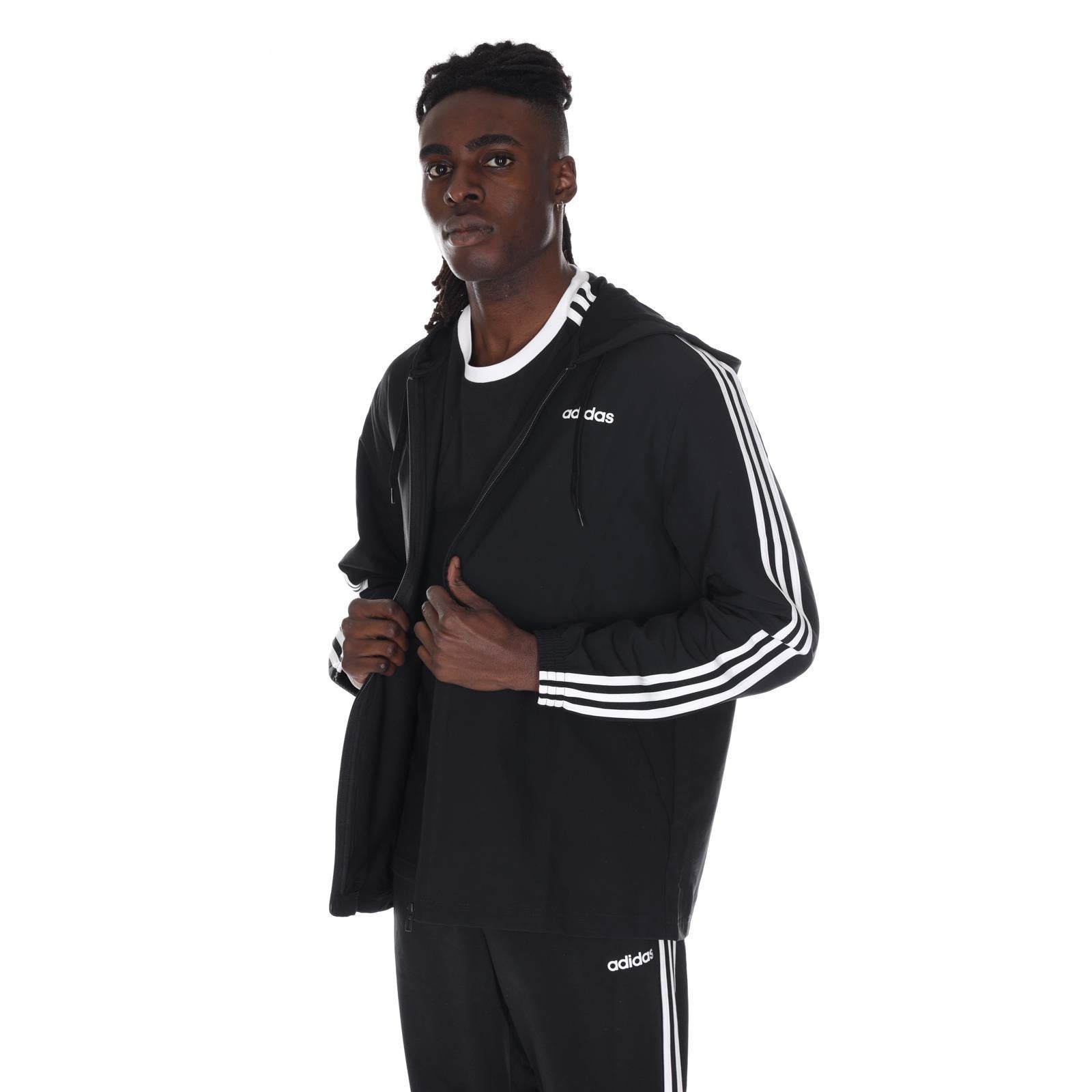 タコスケ adidas Men's Essentials 3-Stripes Woven Windbreaker - Dq3066 – Zulily