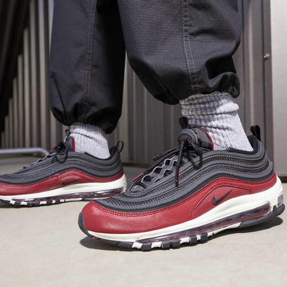 Nike Men's Air Max 97 'Black Team Red' Sneakers
