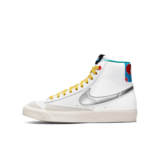 Nike Grade School Blazer Mid 77 'White Vivid Sulfur Gs' Sneakers