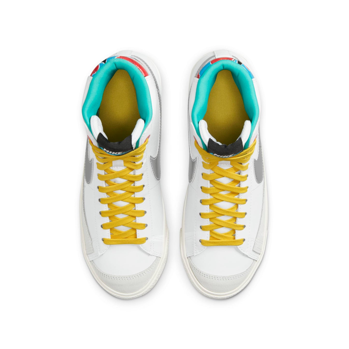 Nike Grade School Blazer Mid 77 'White Vivid Sulfur Gs' Sneakers