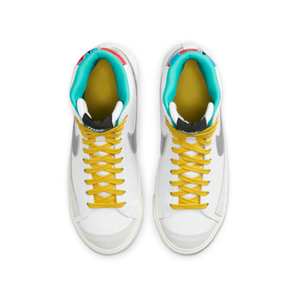 Nike Grade School Blazer Mid 77 'White Vivid Sulfur Gs' Sneakers