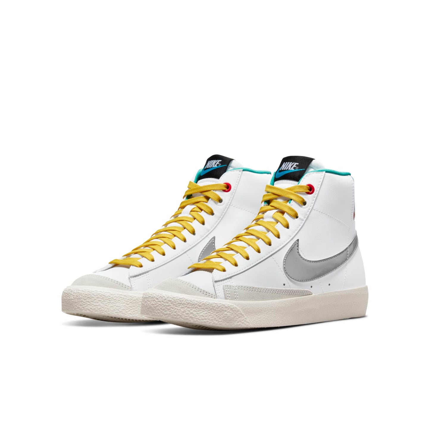 Nike Grade School Blazer Mid 77 'White Vivid Sulfur Gs' Sneakers
