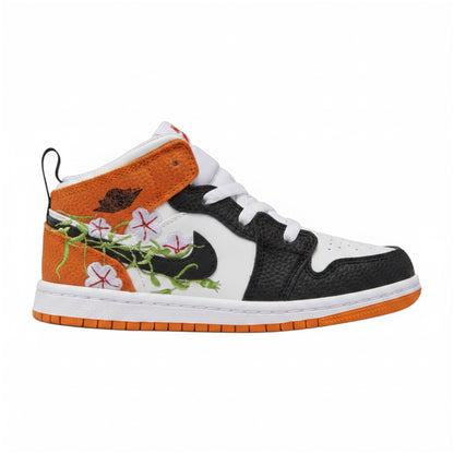 Air Jordan Toddlers Retro 1 Mid Se 'Basketball Blossom' Td Sneakers