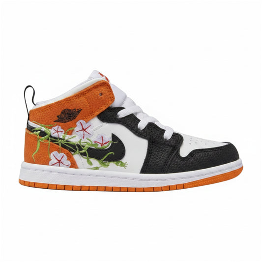 Air Jordan Toddlers Retro 1 Mid Se 'Basketball Blossom' Td Sneakers