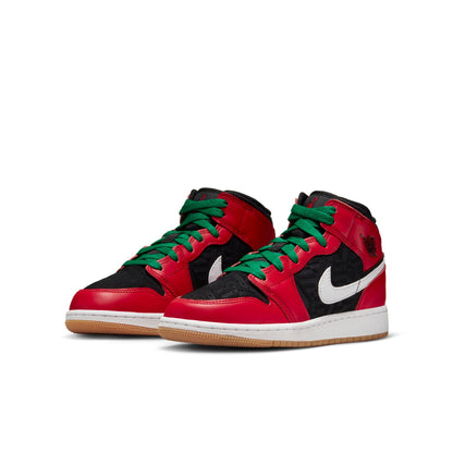 Air Jordan Youth Retro 1 Mid Se 'Christmas' Gs Sneakers