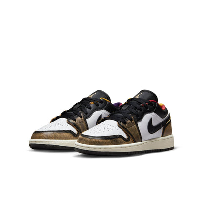 Air Jordan Grade School Retro 1 Low Se 'Wear Away Yellow' Gs Sneakers