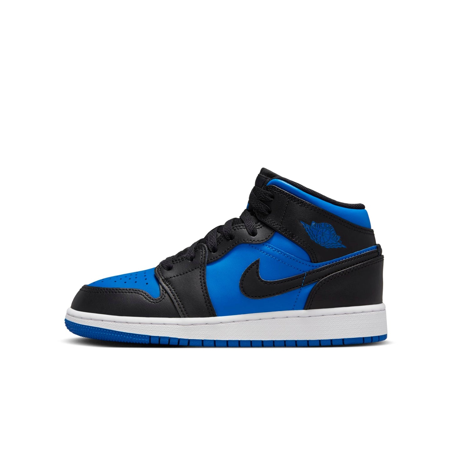Grade School Air Jordan Retro 1 Mid 'Black Royal Blue' (Gs)