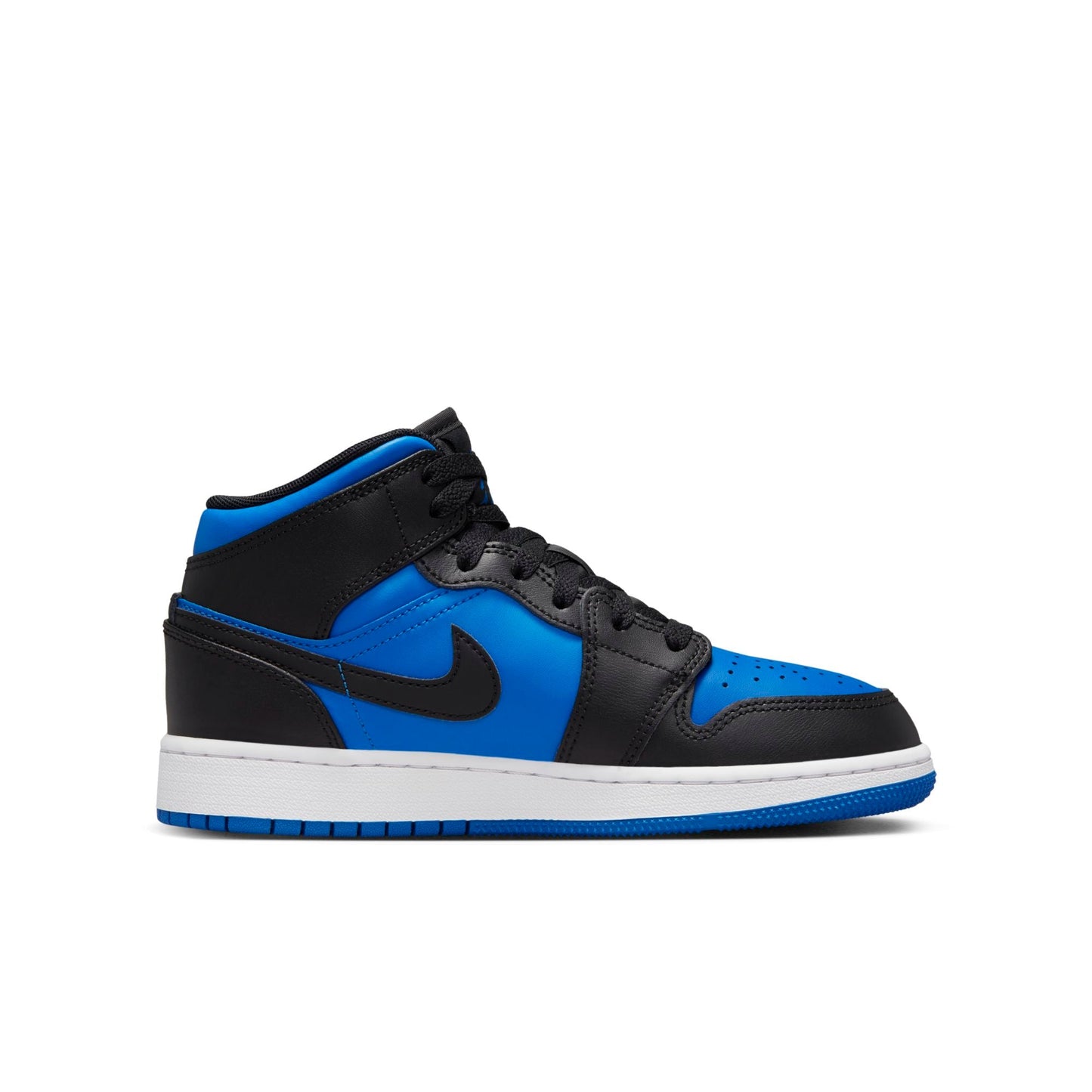 Grade School Air Jordan Retro 1 Mid 'Black Royal Blue' (Gs)