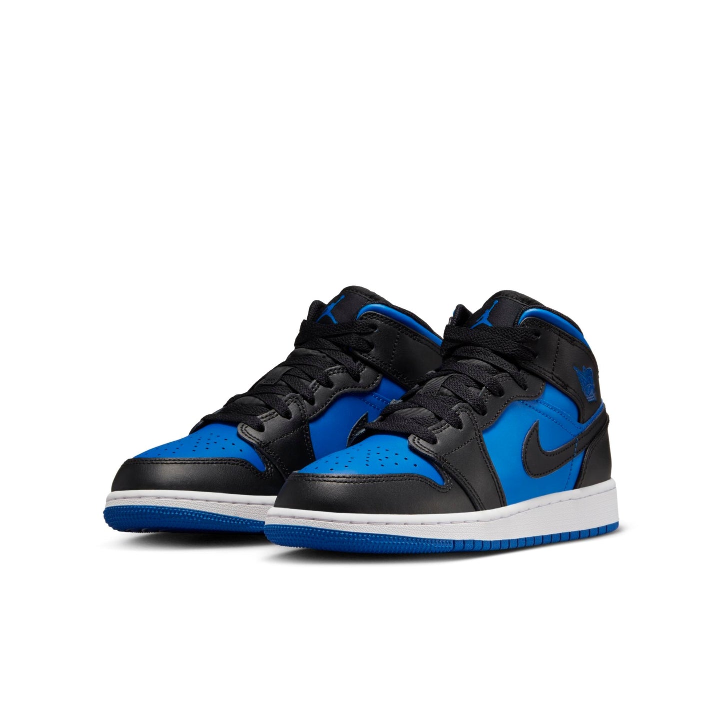 Grade School Air Jordan Retro 1 Mid 'Black Royal Blue' (Gs)