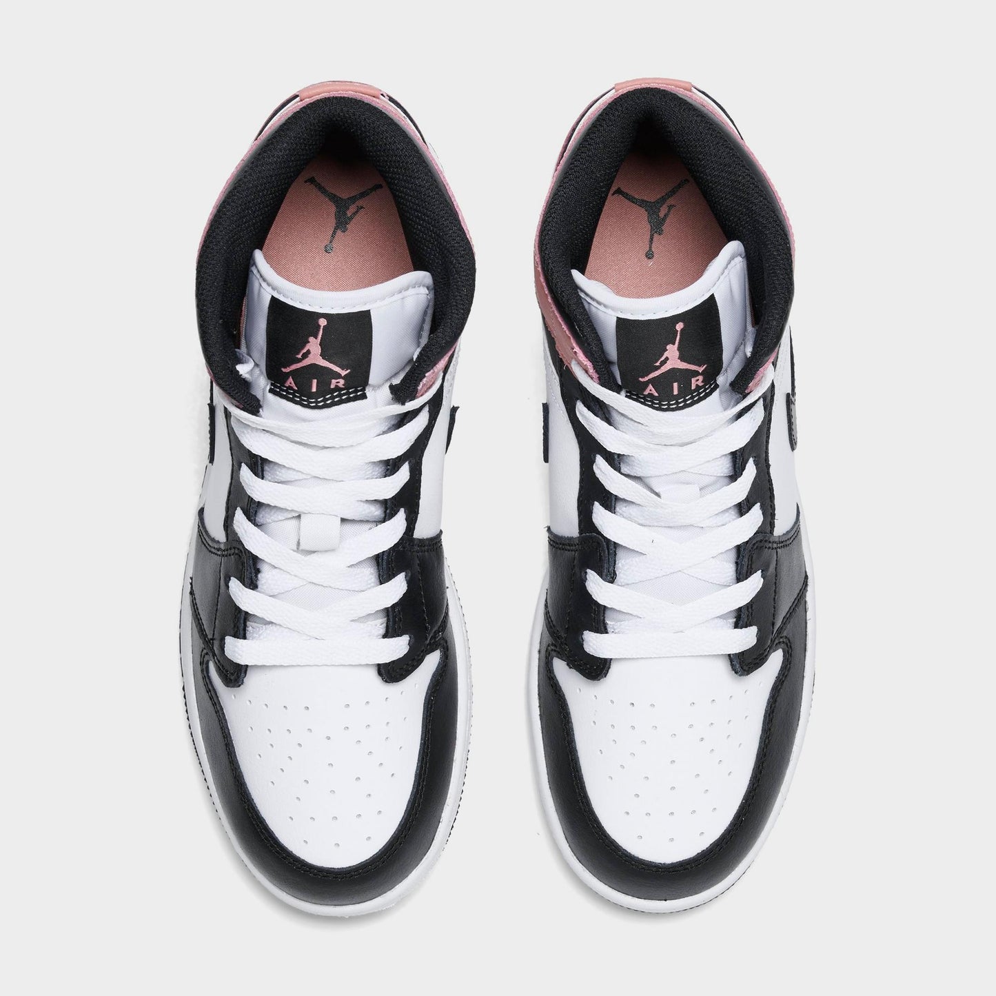 Grade School Air Jordan Retro 1 Mid 'White Rust Pink Black (Gs)'
