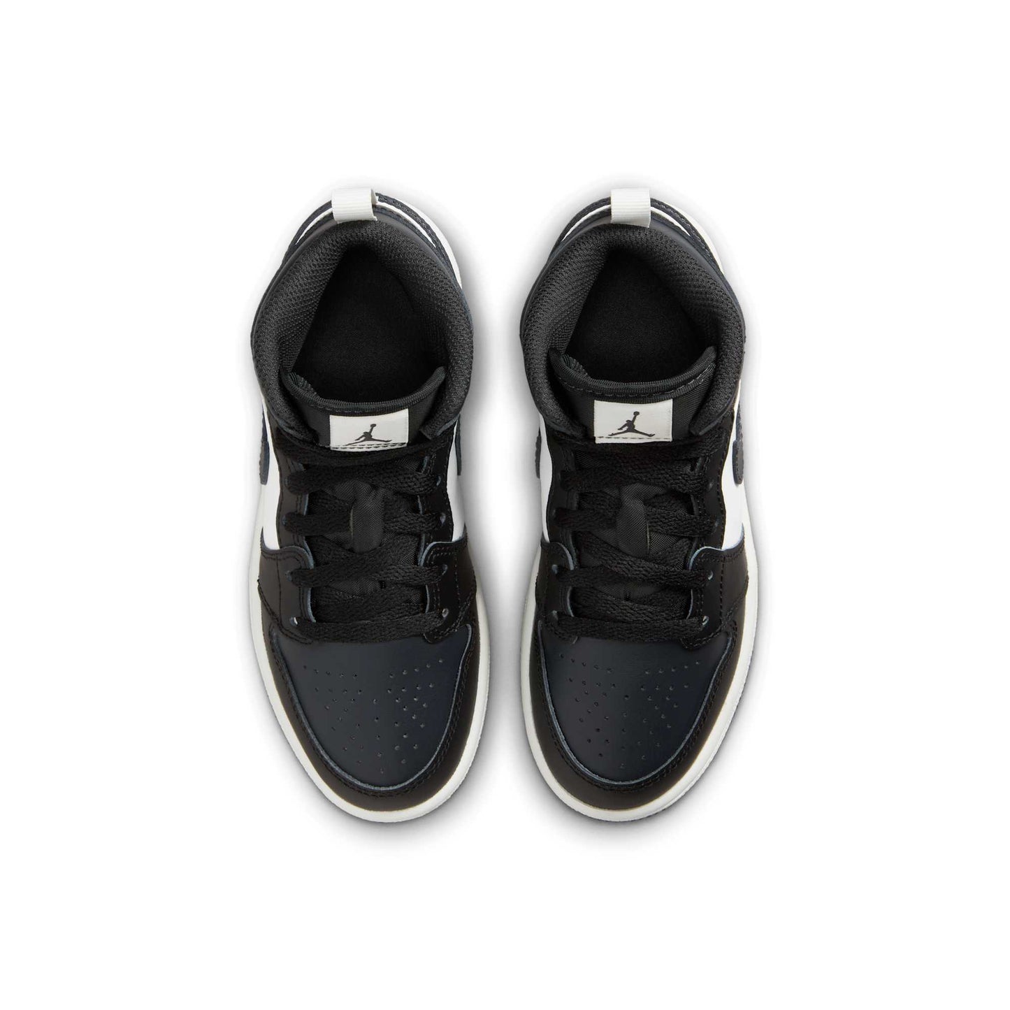 Air Jordan Preschool Retro 1 Mid 'Off Noir Toe' Sneakers