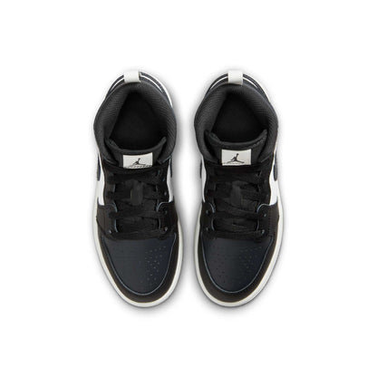 Air Jordan Preschool Retro 1 Mid 'Off Noir Toe' Sneakers