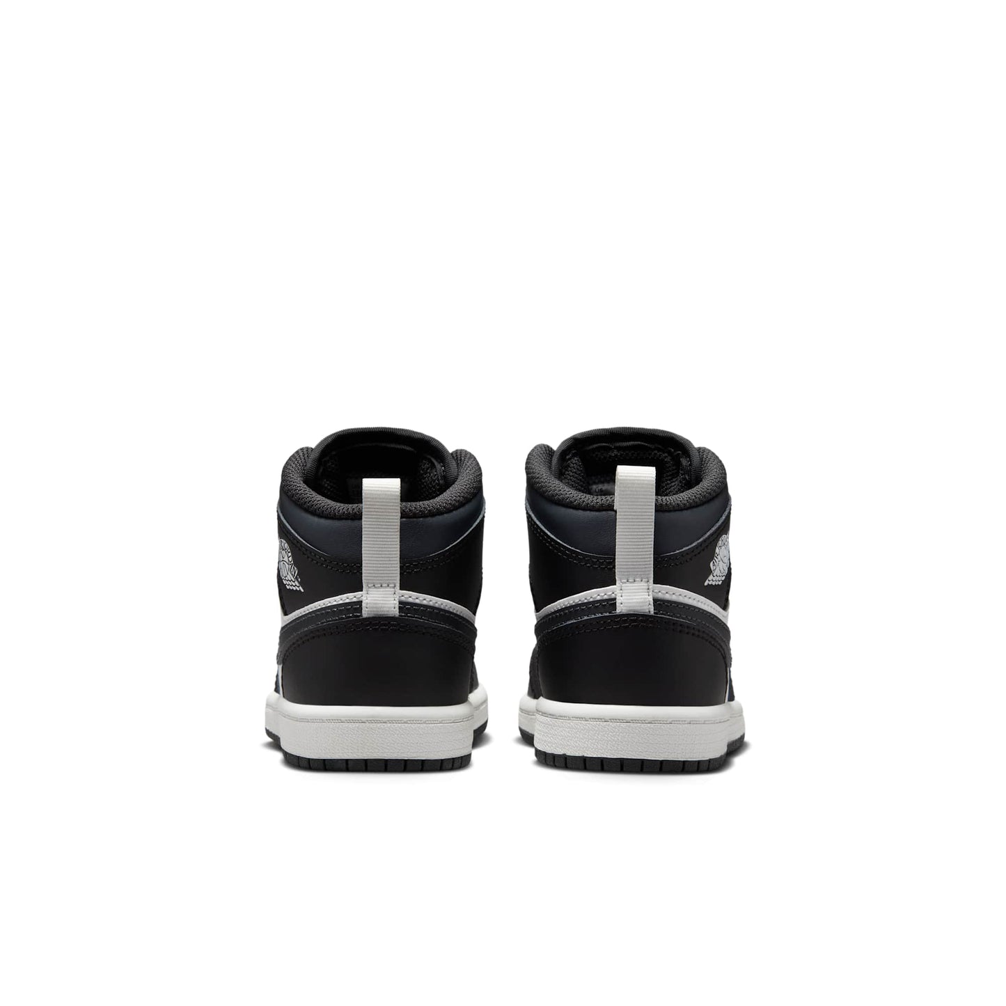 Air Jordan Preschool Retro 1 Mid 'Off Noir Toe' Sneakers