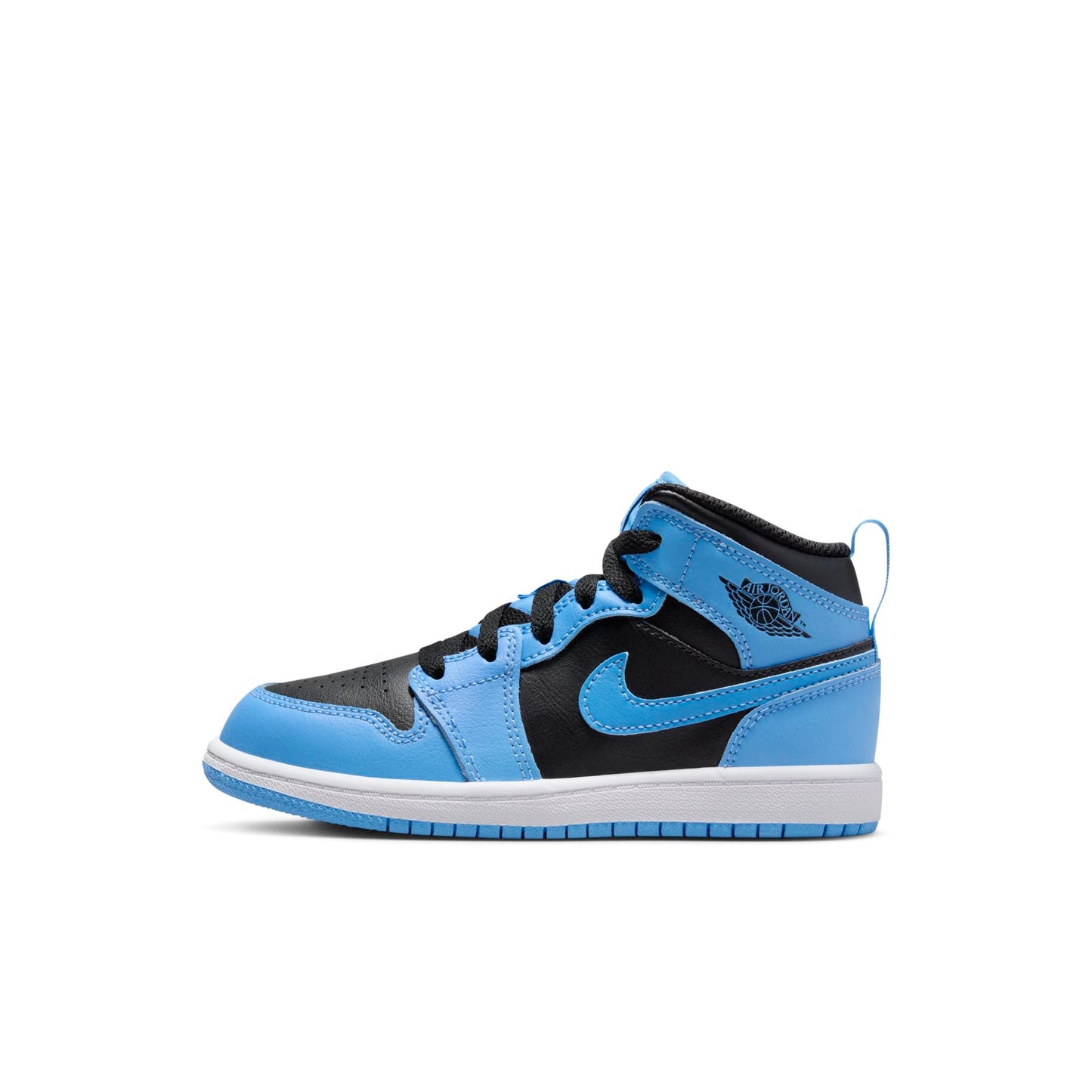 Preschool Air Jordan Retro 1 Mid 'University Blue Black (Ps)'