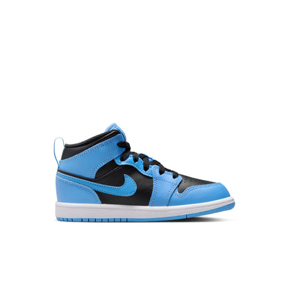 Air Jordan Preschool Retro 1 Mid 'University Blue Black Ps' (Ps)'