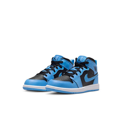 Air Jordan Preschool Retro 1 Mid 'University Blue Black Ps' (Ps)'