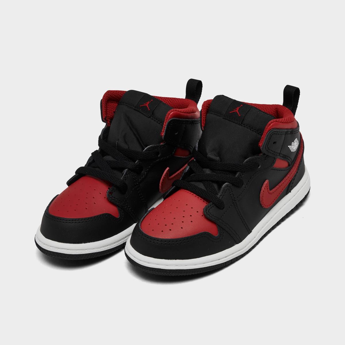[dq8425-067] Toddlers Air Jordan Retro 1 Mid 'bred Twist'