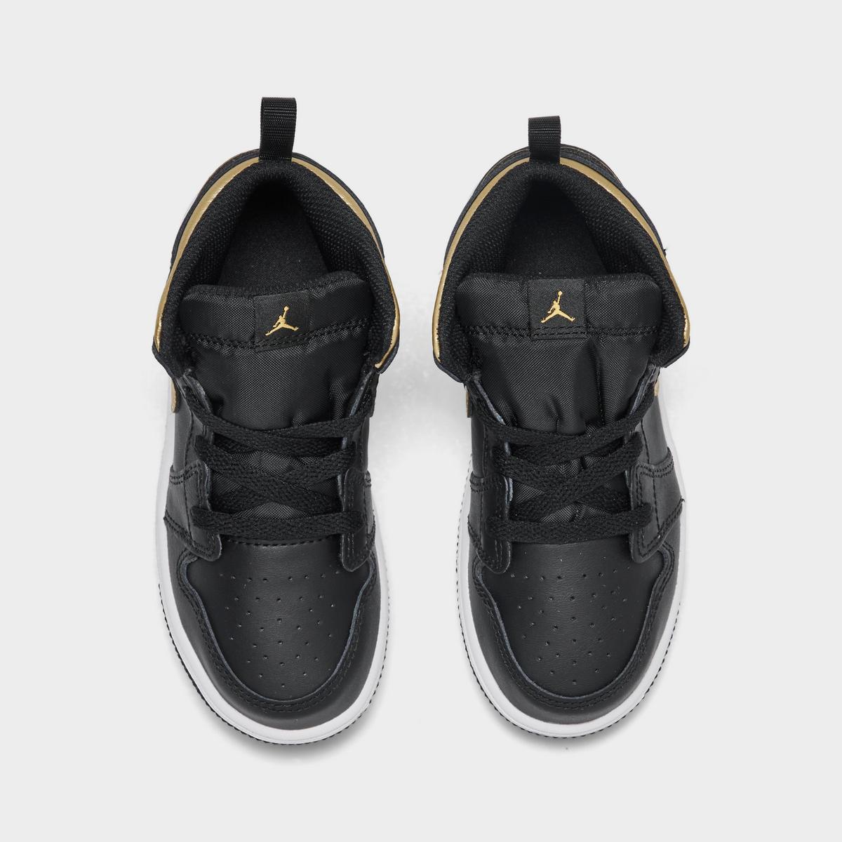 [dq8425-071] Toddlers Air Jordan Retro 1 Mid 'metallic Gold Black'