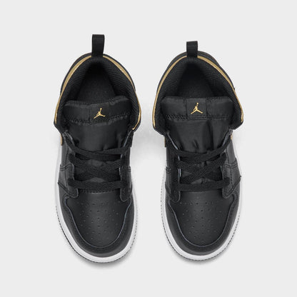 [dq8425-071] Toddlers Air Jordan Retro 1 Mid 'metallic Gold Black'