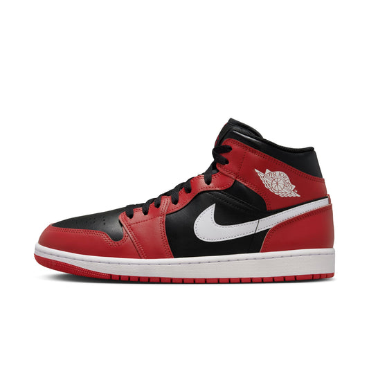 Men's Air Jordan Retro 1 Mid 'Gym Red Black White (2024)'