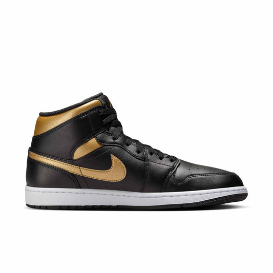 Black/Metallic Gold-White-