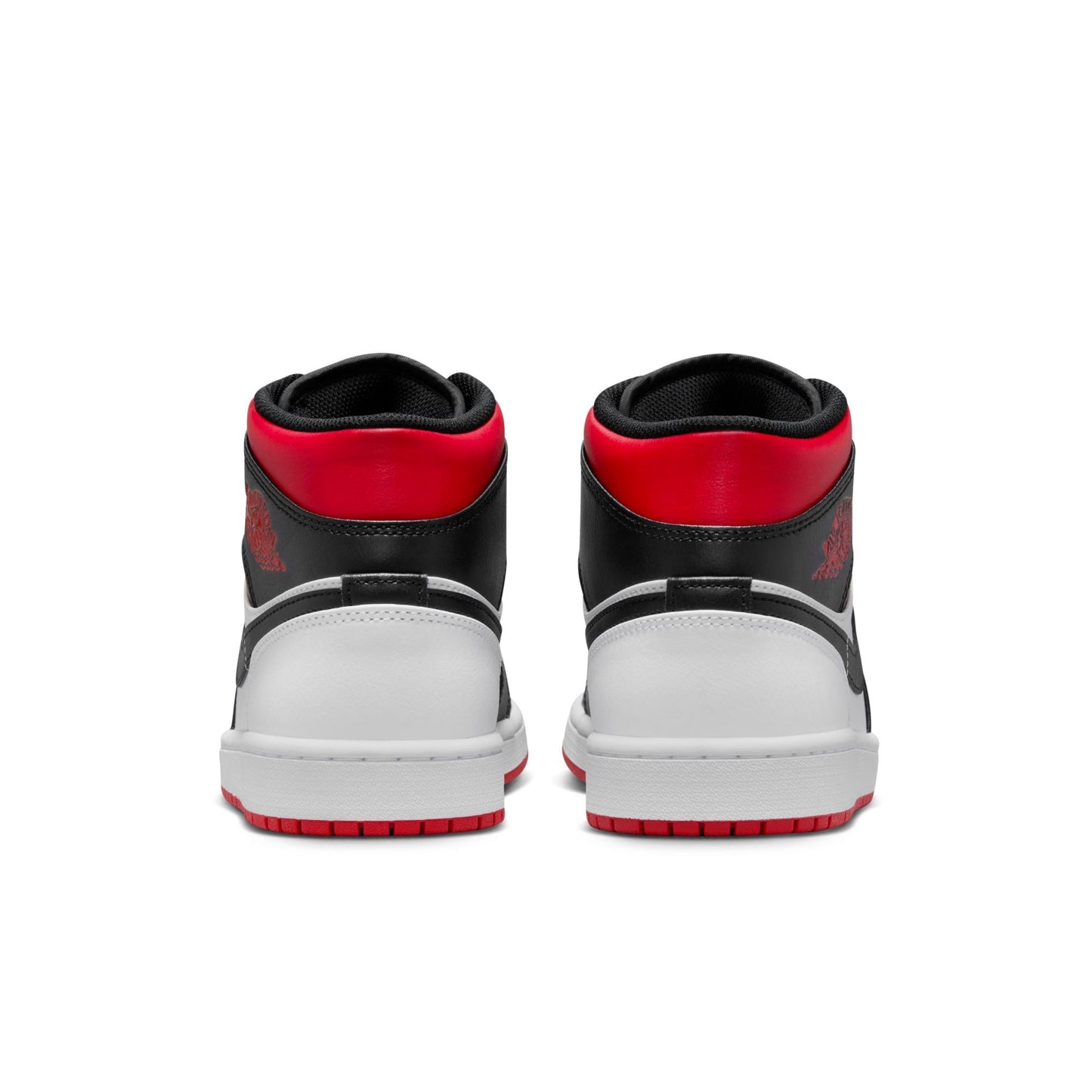 Air Jordan Men's Retro 1 Mid 'Gym Red Black Toe' Sneakers