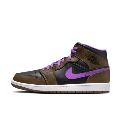 Air Jordan Men's Retro 1 Mid 'Purple Mocha'