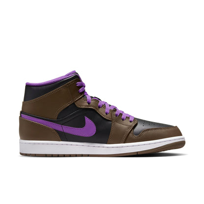 Air Jordan Men's Retro 1 Mid 'Purple Mocha'