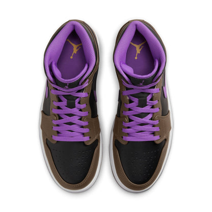 Air Jordan Men's Retro 1 Mid 'Purple Mocha'