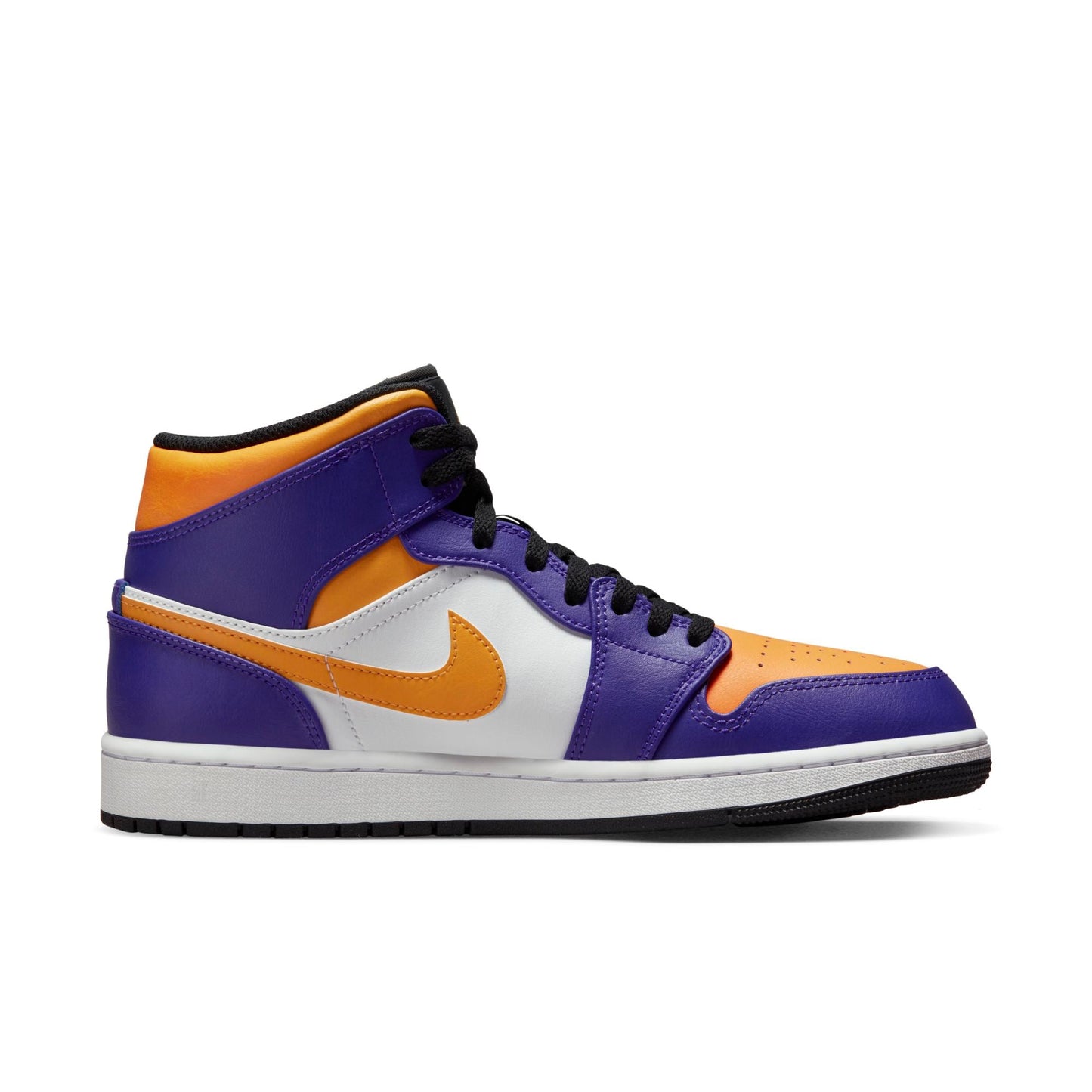 Air Jordan Men's Retro 1 Mid 'Lakers 2022' Sneakers