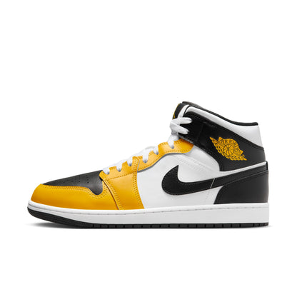 Air Jordan Men's Retro 1 Mid 'Yellow Ochre' Sneakers