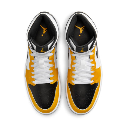 Air Jordan Men's Retro 1 Mid 'Yellow Ochre' Sneakers