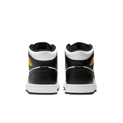 Air Jordan Men's Retro 1 Mid 'Yellow Ochre' Sneakers