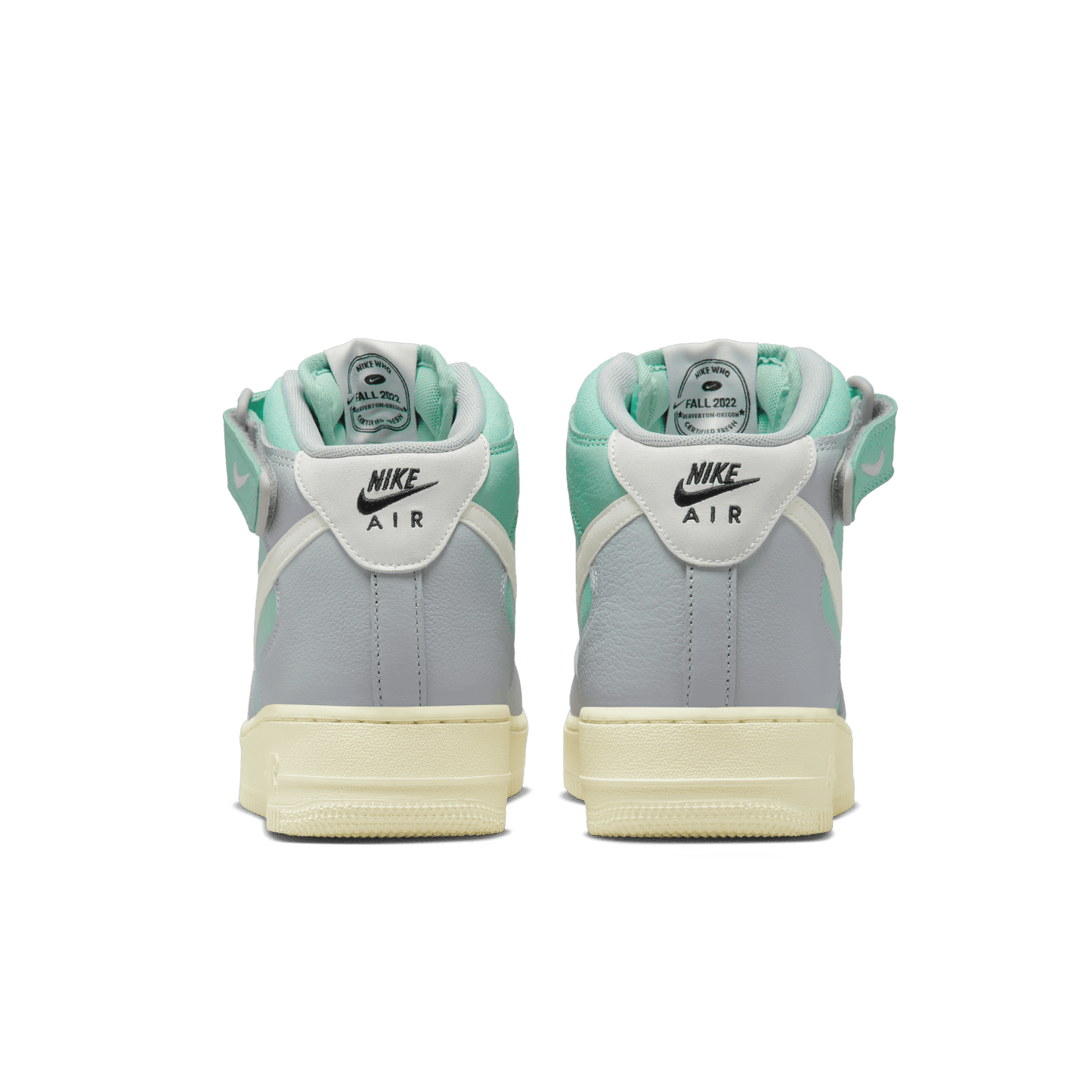 Nike Men's Air Force 1 Mid '07 Lx 'Grey Fog Enamel Green' Sneakers