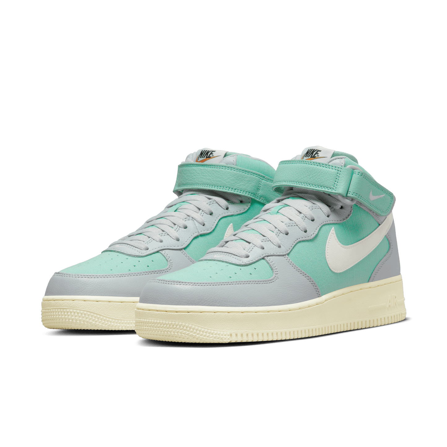 Nike Men's Air Force 1 Mid '07 Lx 'Grey Fog Enamel Green' Sneakers