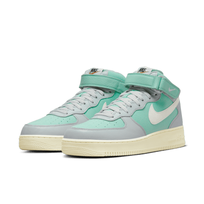 Nike Men's Air Force 1 Mid '07 Lx 'Grey Fog Enamel Green' Sneakers