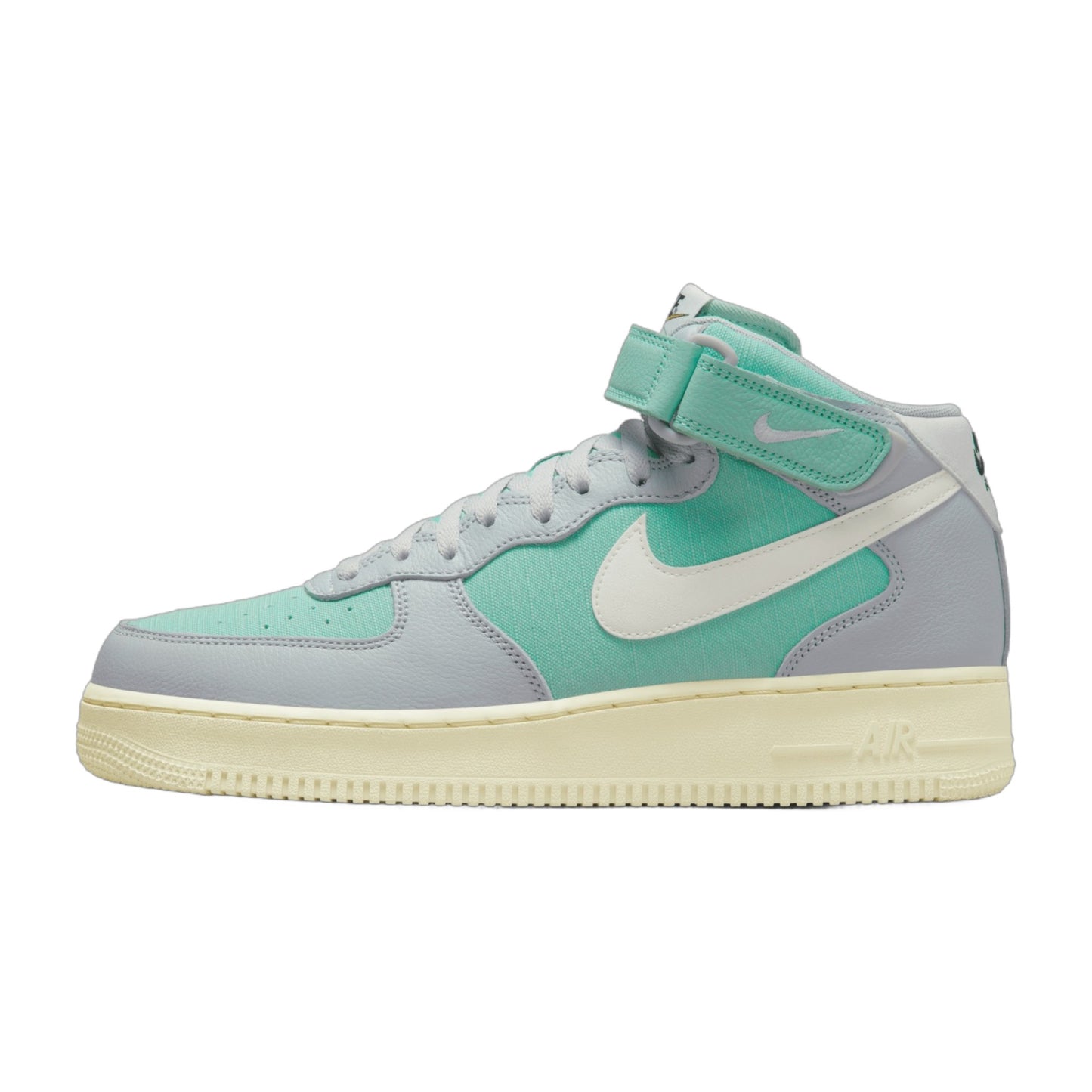 Nike Men's Air Force 1 Mid '07 Lx 'Grey Fog Enamel Green' Sneakers