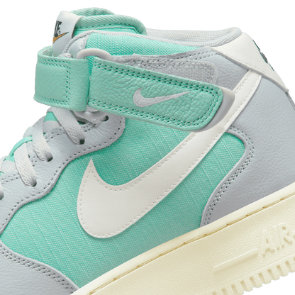 Nike Men's Air Force 1 Mid '07 Lx 'Grey Fog Enamel Green' Sneakers