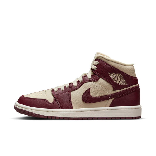 Women's Air Jordan Retro 1 Mid Se 'Split Beach Cherrywood Red'