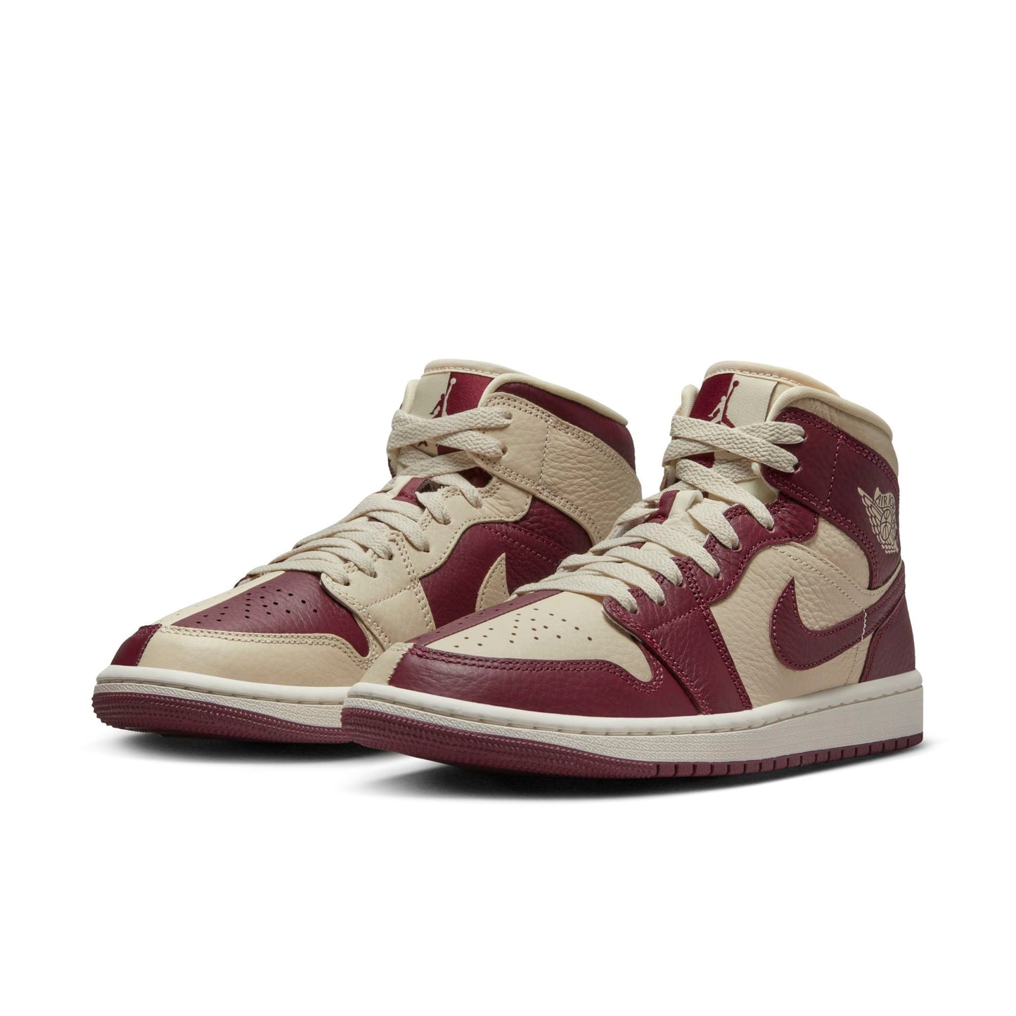 Women's Air Jordan Retro 1 Mid Se 'Split Beach Cherrywood Red'