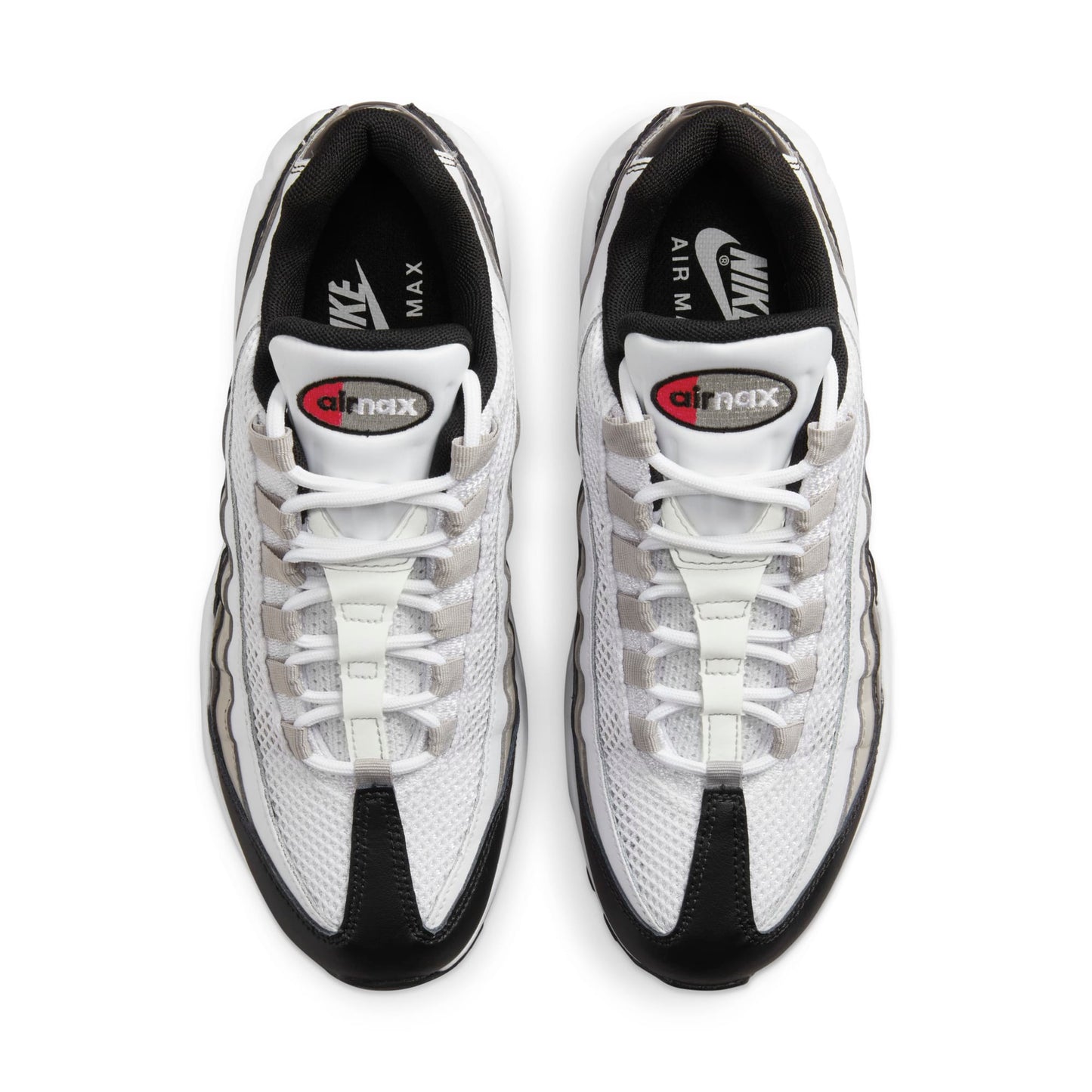 Nike Women's Air Max 95 'White Light Iron Ore Black Patent' Sneakers