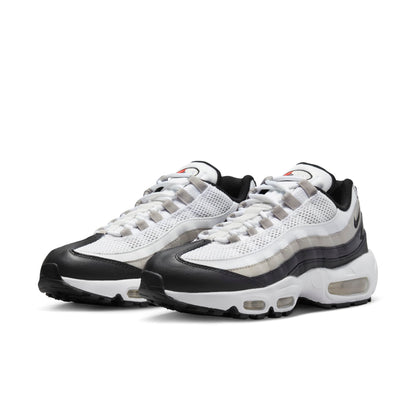 Nike Women's Air Max 95 'White Light Iron Ore Black Patent' Sneakers