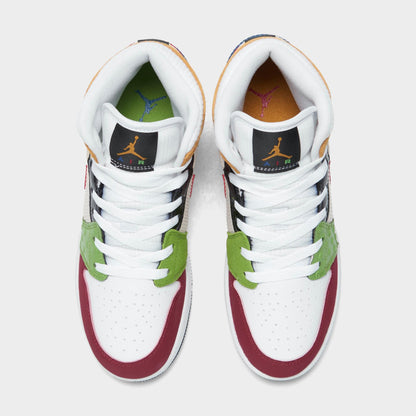 Air Jordan Grade School Retro 1 Mid Se 'Messy Room' Gs Sneakers