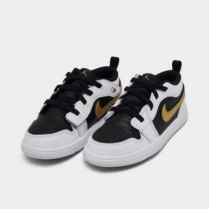 [dr9747-172] Toddlers Air Jordan Retro 1 Low Alt 'white Black Metallic Gold'