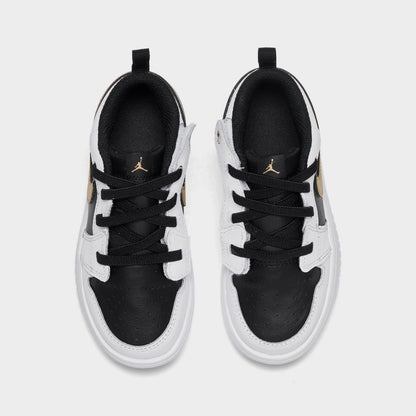 [dr9747-172] Toddlers Air Jordan Retro 1 Low Alt 'white Black Metallic Gold'